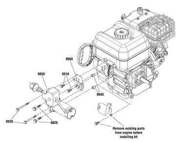 Part Location Diagram of 591617 Briggs and Stratton Bracket-mounting